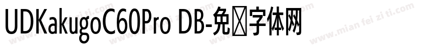 UDKakugoC60Pro DB字体转换